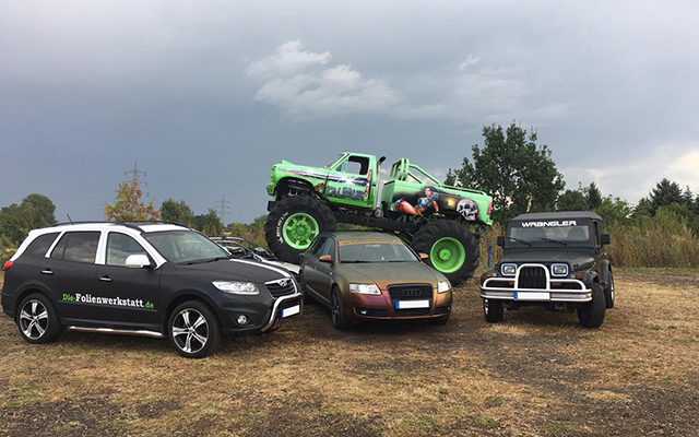 Monstertruck Show | Werbebeschriftung als Sponsor