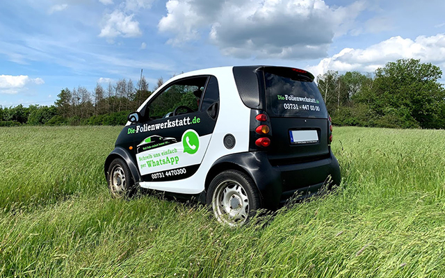 Smart ForTwo | Vollfolierung / Werbebeklebung / Scheibentönung